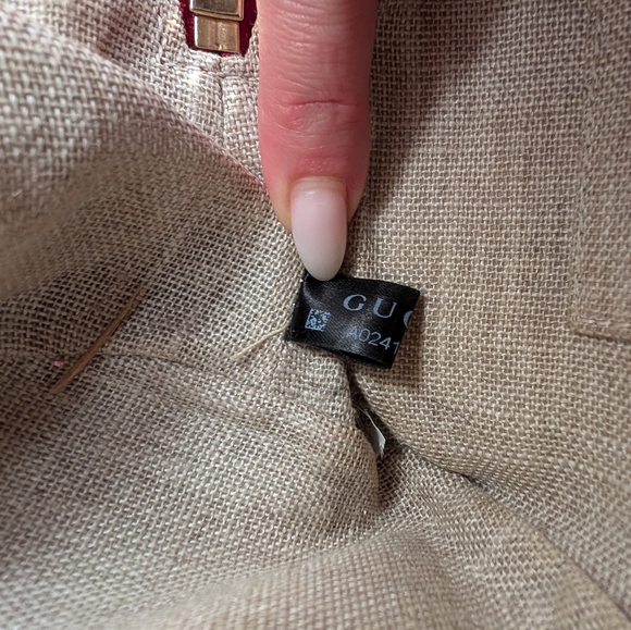 Gucci mini satchel *Red *Leather *GG Embossed - Picture 13 of 14